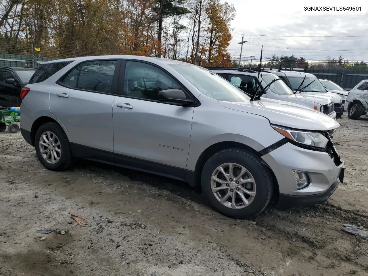 2020 Chevrolet Equinox Ls VIN: 3GNAXSEV1LS549601 Lot: 78675394