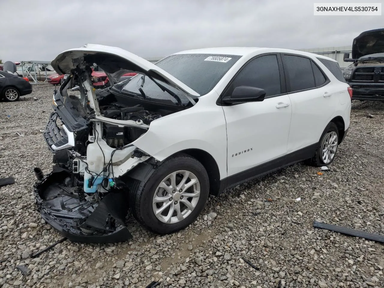 2020 Chevrolet Equinox Ls VIN: 3GNAXHEV4LS530754 Lot: 78805874