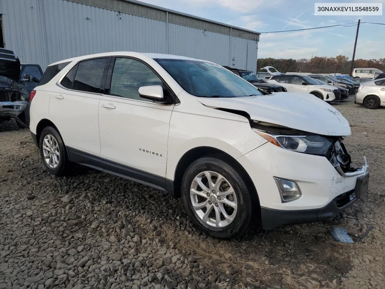 2020 Chevrolet Equinox Lt VIN: 3GNAXKEV1LS548559 Lot: 78882594