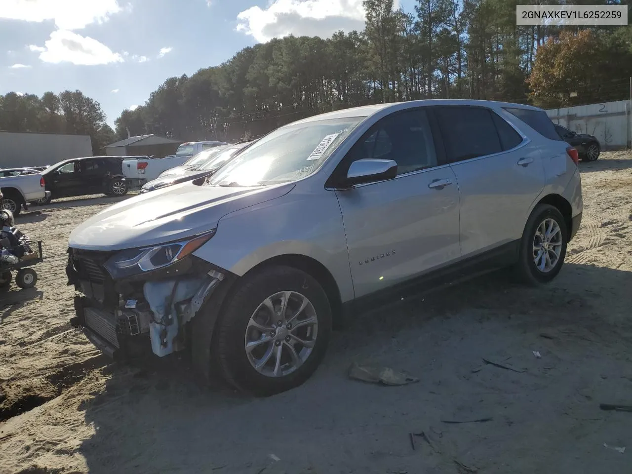 2020 Chevrolet Equinox Lt VIN: 2GNAXKEV1L6252259 Lot: 78932644