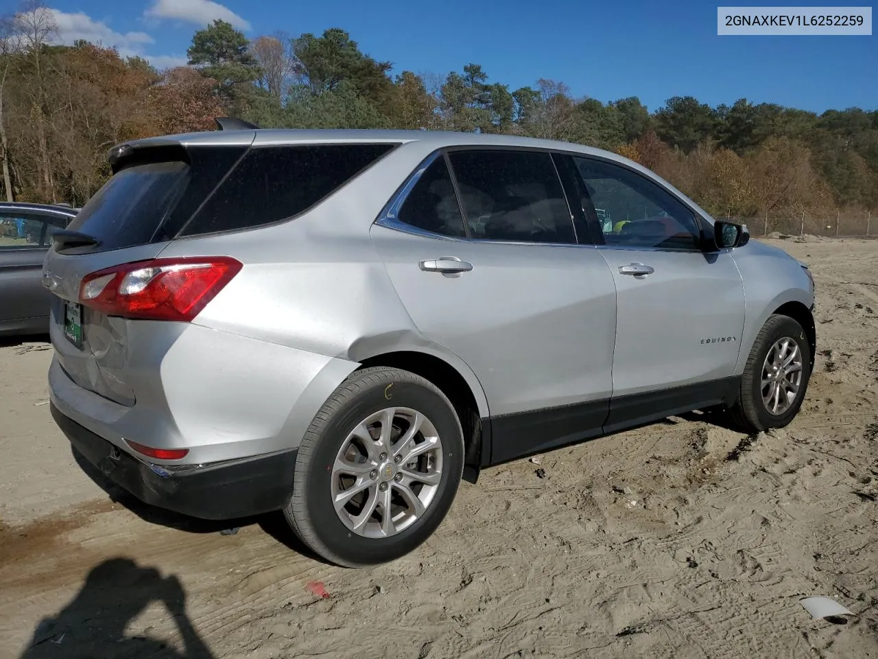 2020 Chevrolet Equinox Lt VIN: 2GNAXKEV1L6252259 Lot: 78932644