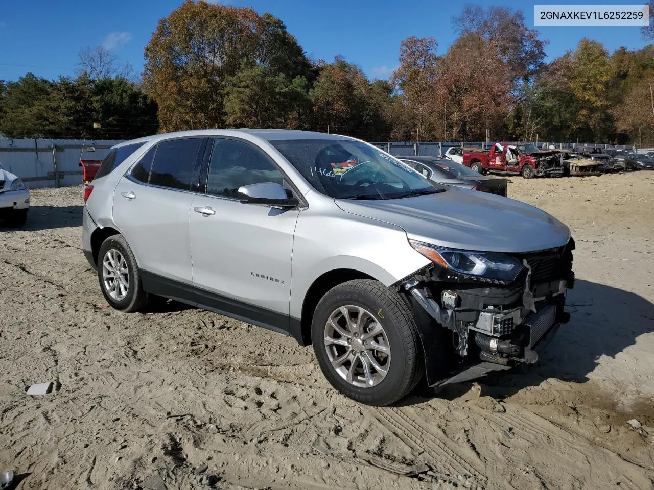 2020 Chevrolet Equinox Lt VIN: 2GNAXKEV1L6252259 Lot: 78932644