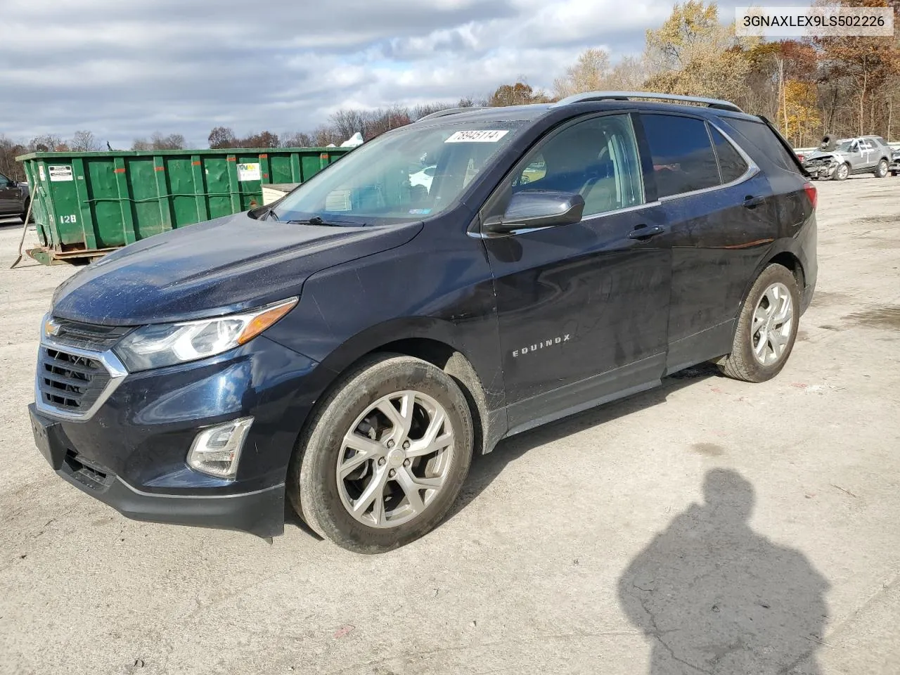 2020 Chevrolet Equinox Lt VIN: 3GNAXLEX9LS502226 Lot: 78945114