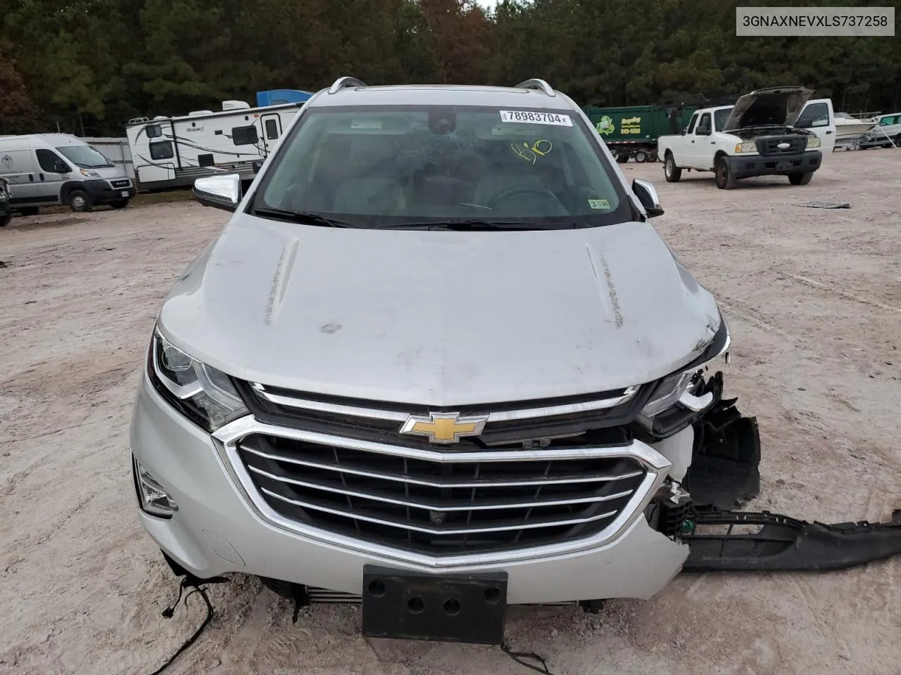 2020 Chevrolet Equinox Premier VIN: 3GNAXNEVXLS737258 Lot: 78983704