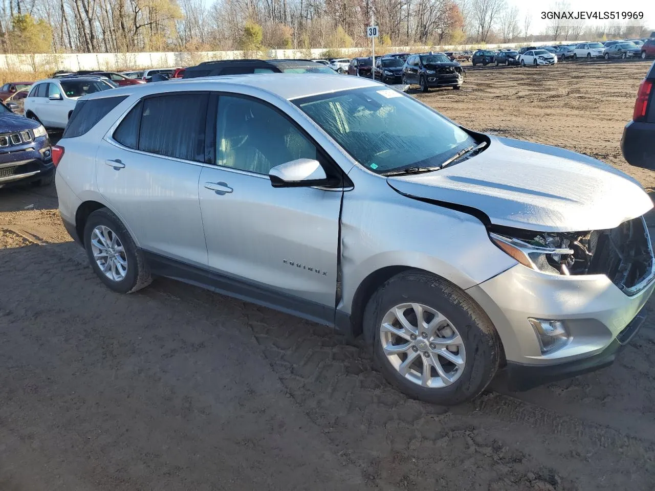 2020 Chevrolet Equinox Lt VIN: 3GNAXJEV4LS519969 Lot: 79016414