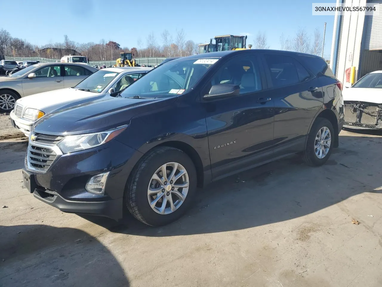 2020 Chevrolet Equinox Ls VIN: 3GNAXHEV0LS567994 Lot: 79132414