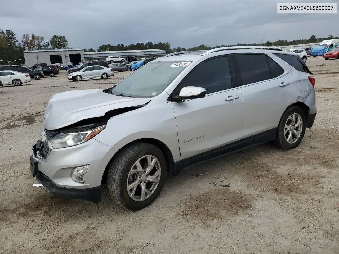 2020 Chevrolet Equinox Lt VIN: 3GNAXVEX0LS600007 Lot: 79186734