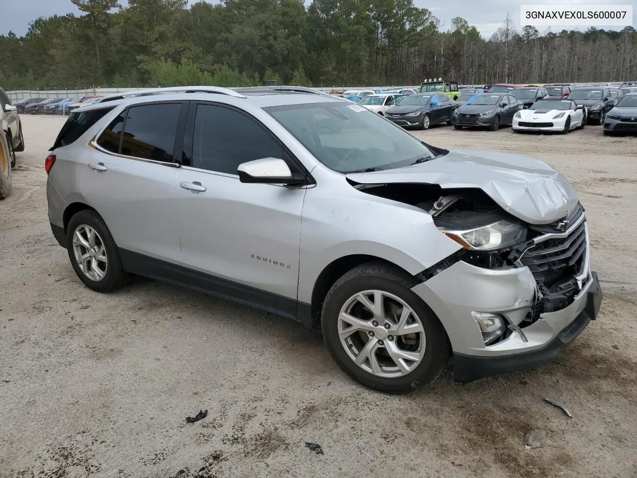 2020 Chevrolet Equinox Lt VIN: 3GNAXVEX0LS600007 Lot: 79186734