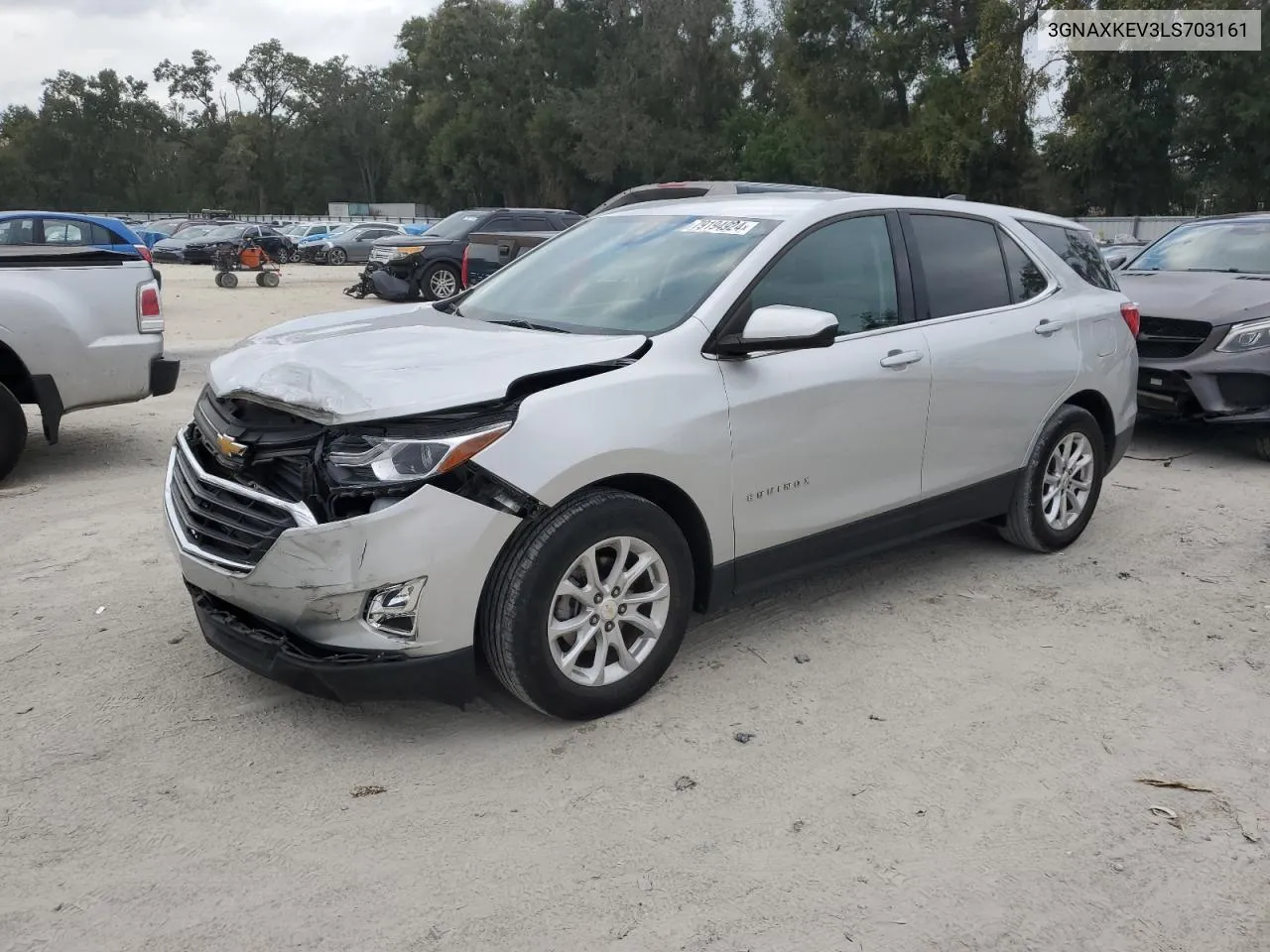 2020 Chevrolet Equinox Lt VIN: 3GNAXKEV3LS703161 Lot: 79194924