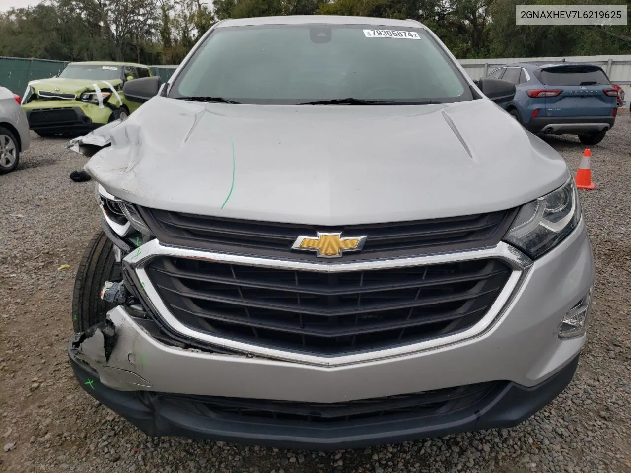 2020 Chevrolet Equinox Ls VIN: 2GNAXHEV7L6219625 Lot: 79305874