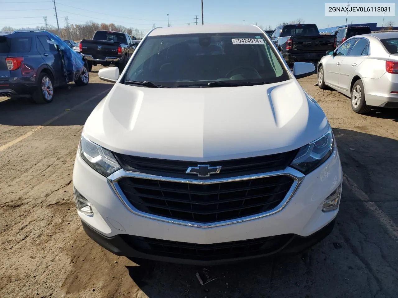 2020 Chevrolet Equinox Lt VIN: 2GNAXJEV0L6118031 Lot: 79424014