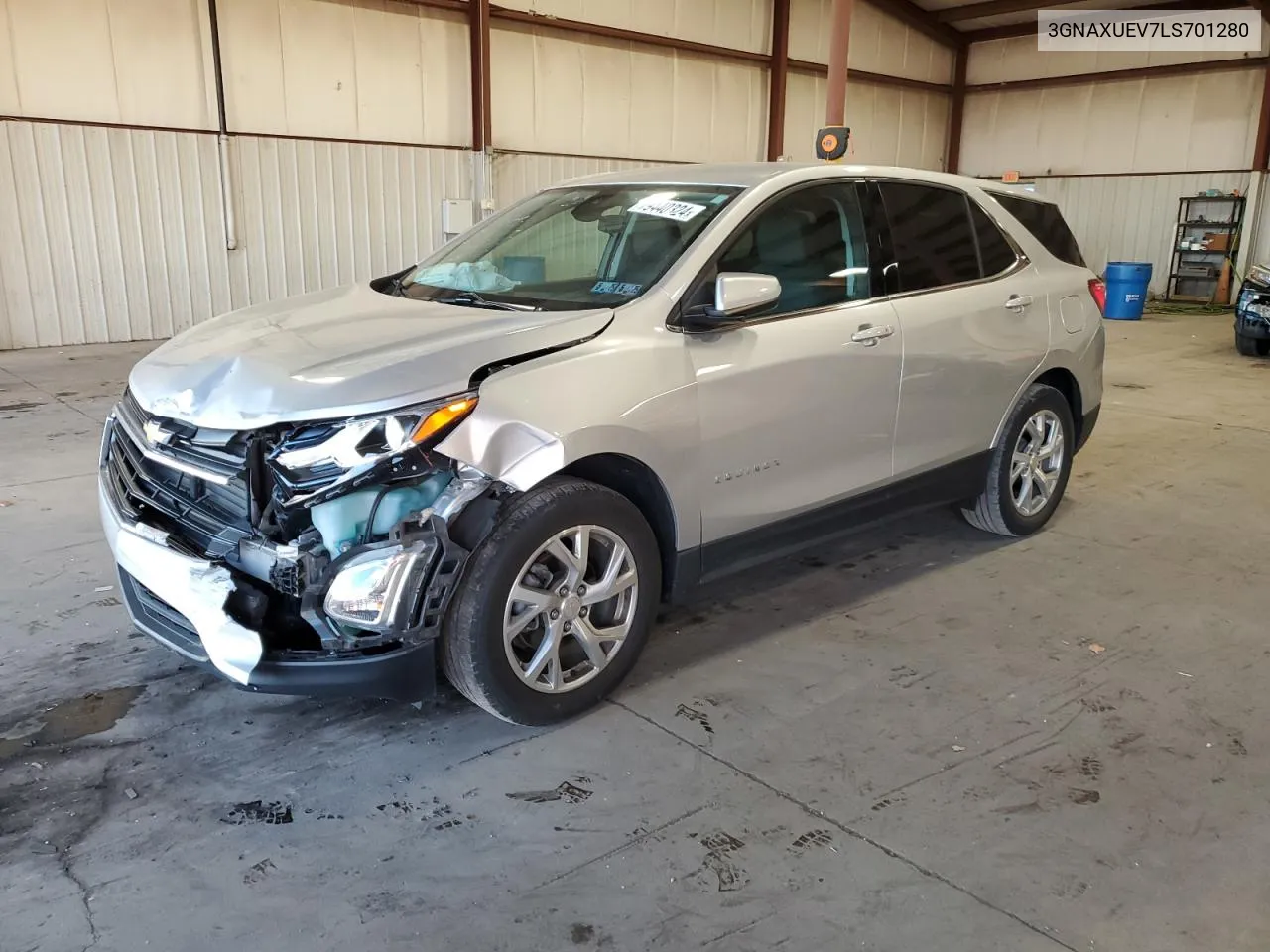 2020 Chevrolet Equinox Lt VIN: 3GNAXUEV7LS701280 Lot: 79440324