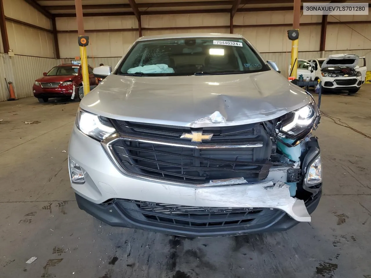 2020 Chevrolet Equinox Lt VIN: 3GNAXUEV7LS701280 Lot: 79440324