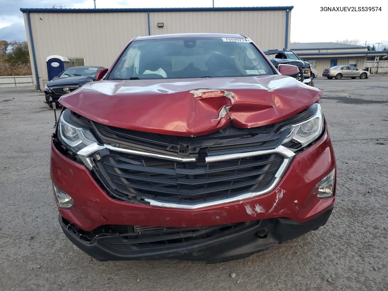 2020 Chevrolet Equinox Lt VIN: 3GNAXUEV2LS539574 Lot: 79499274