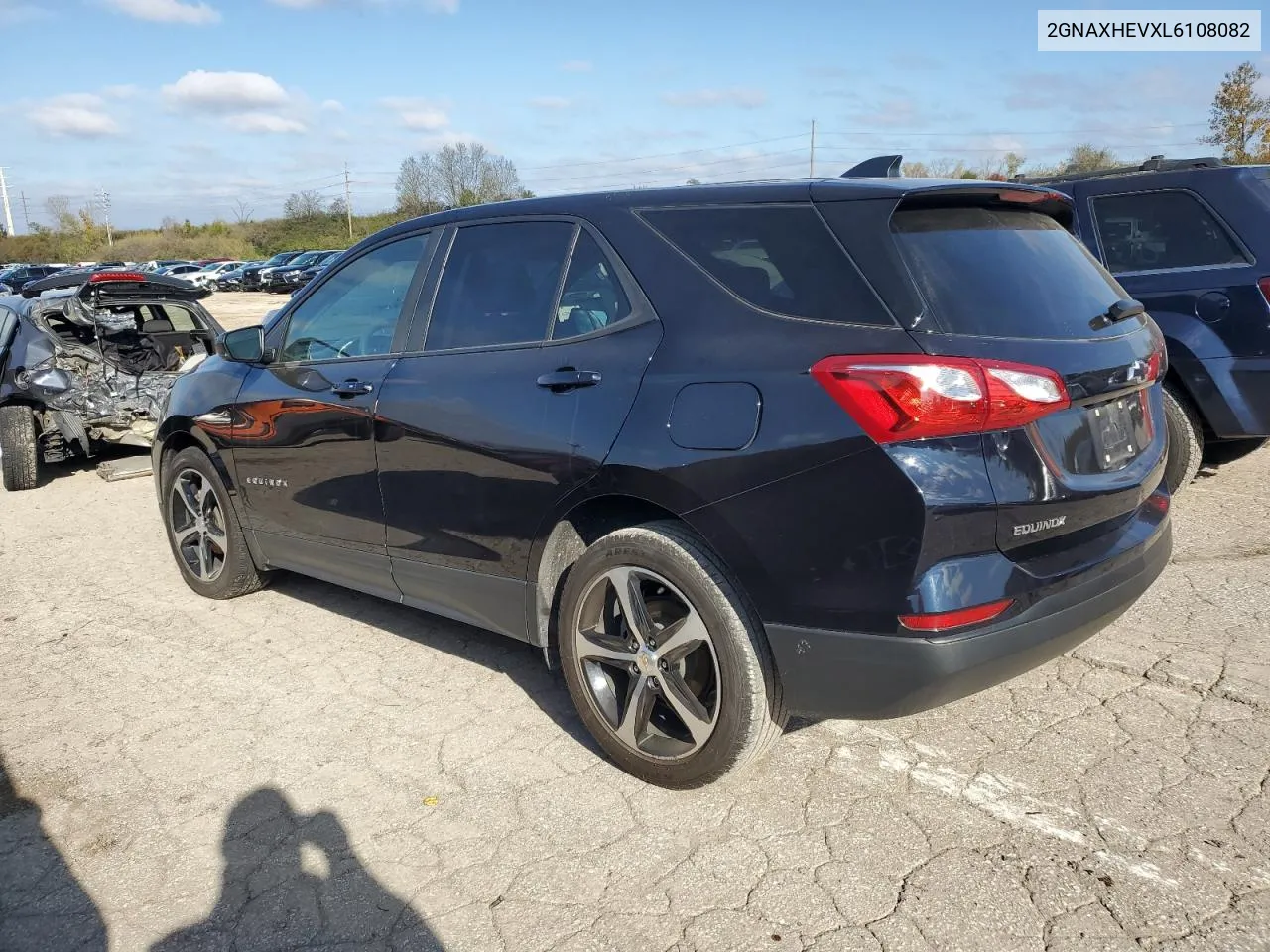 2020 Chevrolet Equinox Ls VIN: 2GNAXHEVXL6108082 Lot: 79706314