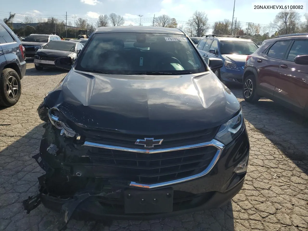 2020 Chevrolet Equinox Ls VIN: 2GNAXHEVXL6108082 Lot: 79706314