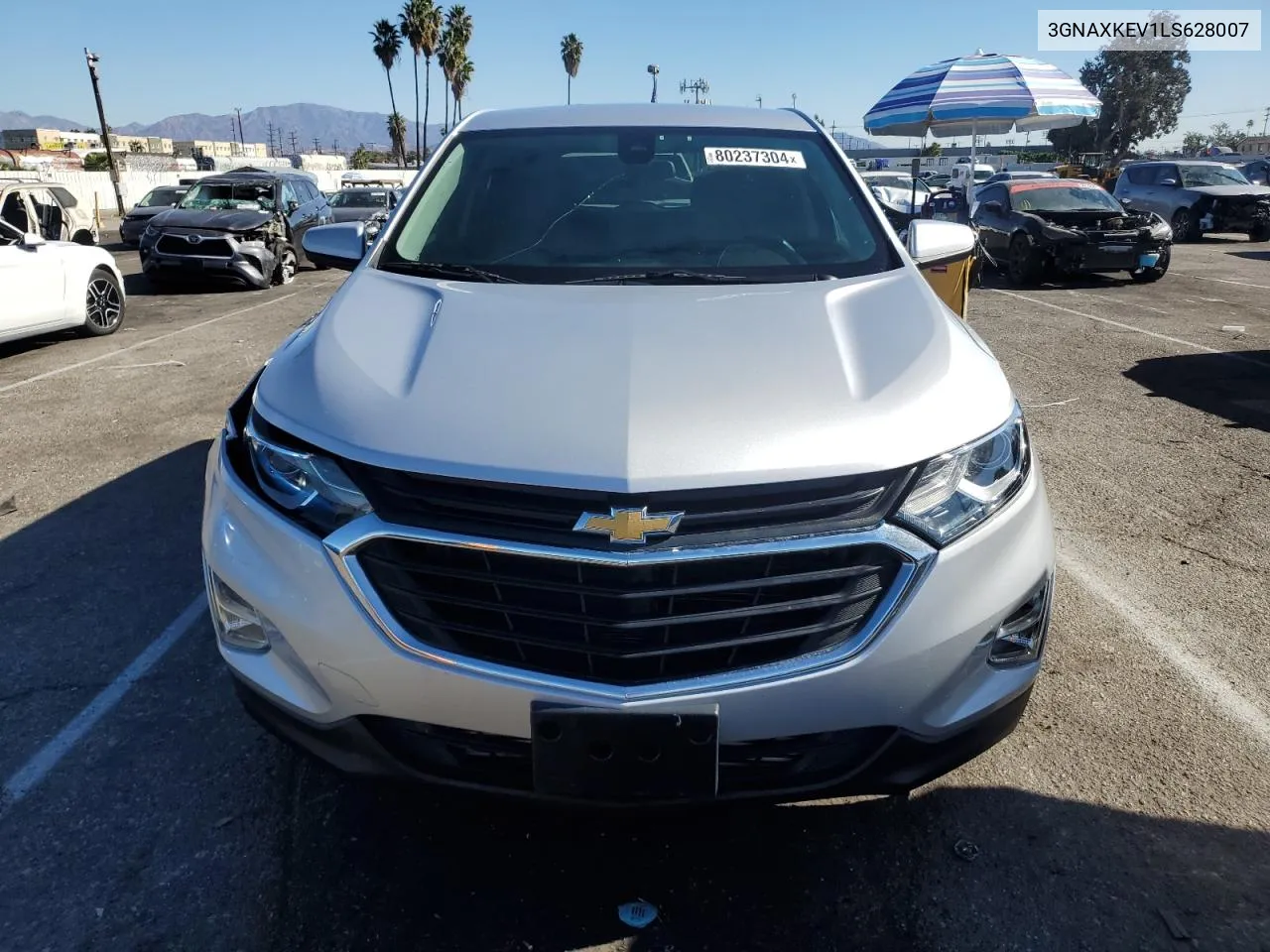 2020 Chevrolet Equinox Lt VIN: 3GNAXKEV1LS628007 Lot: 80237304