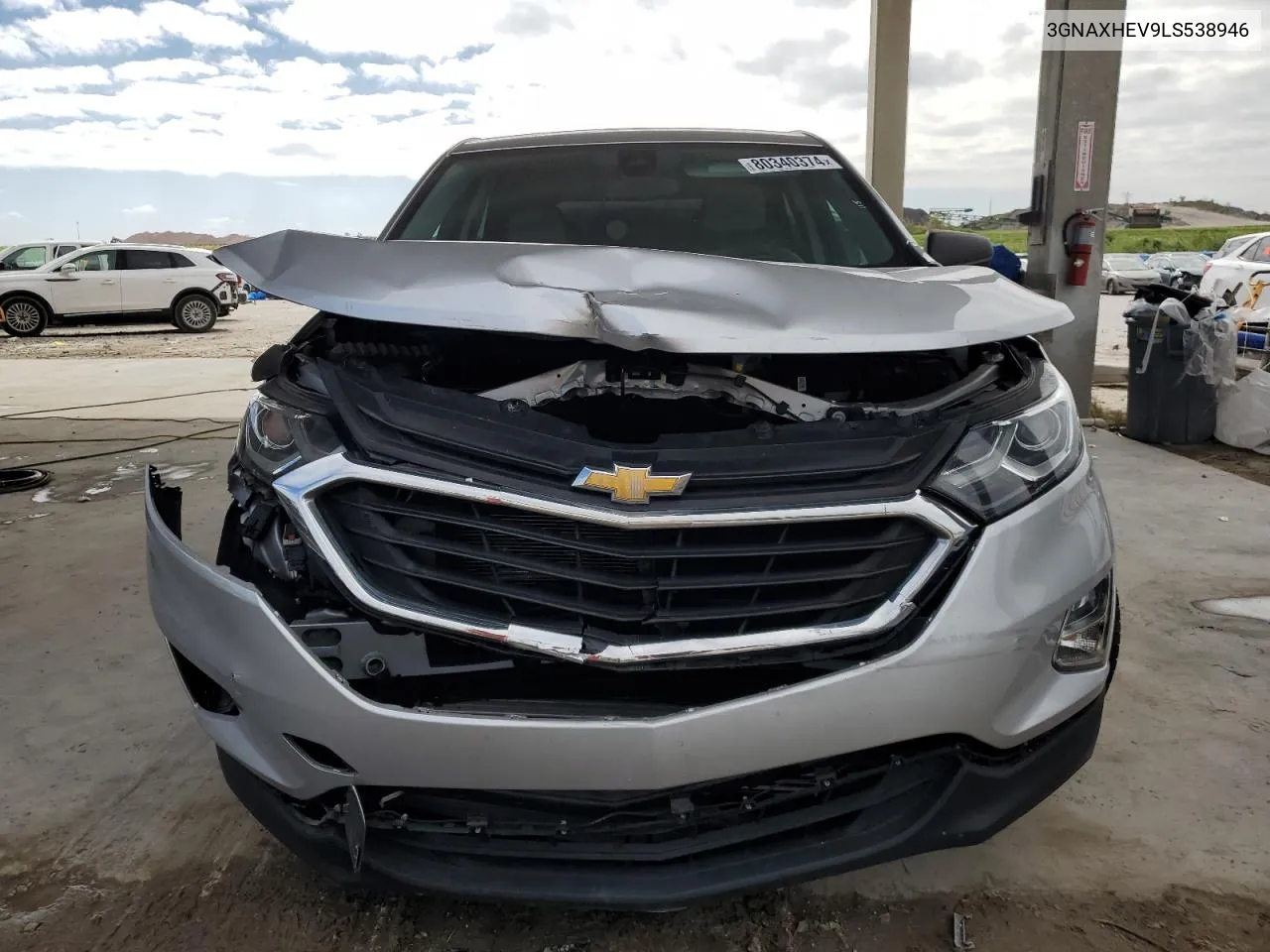 2020 Chevrolet Equinox Ls VIN: 3GNAXHEV9LS538946 Lot: 80340374