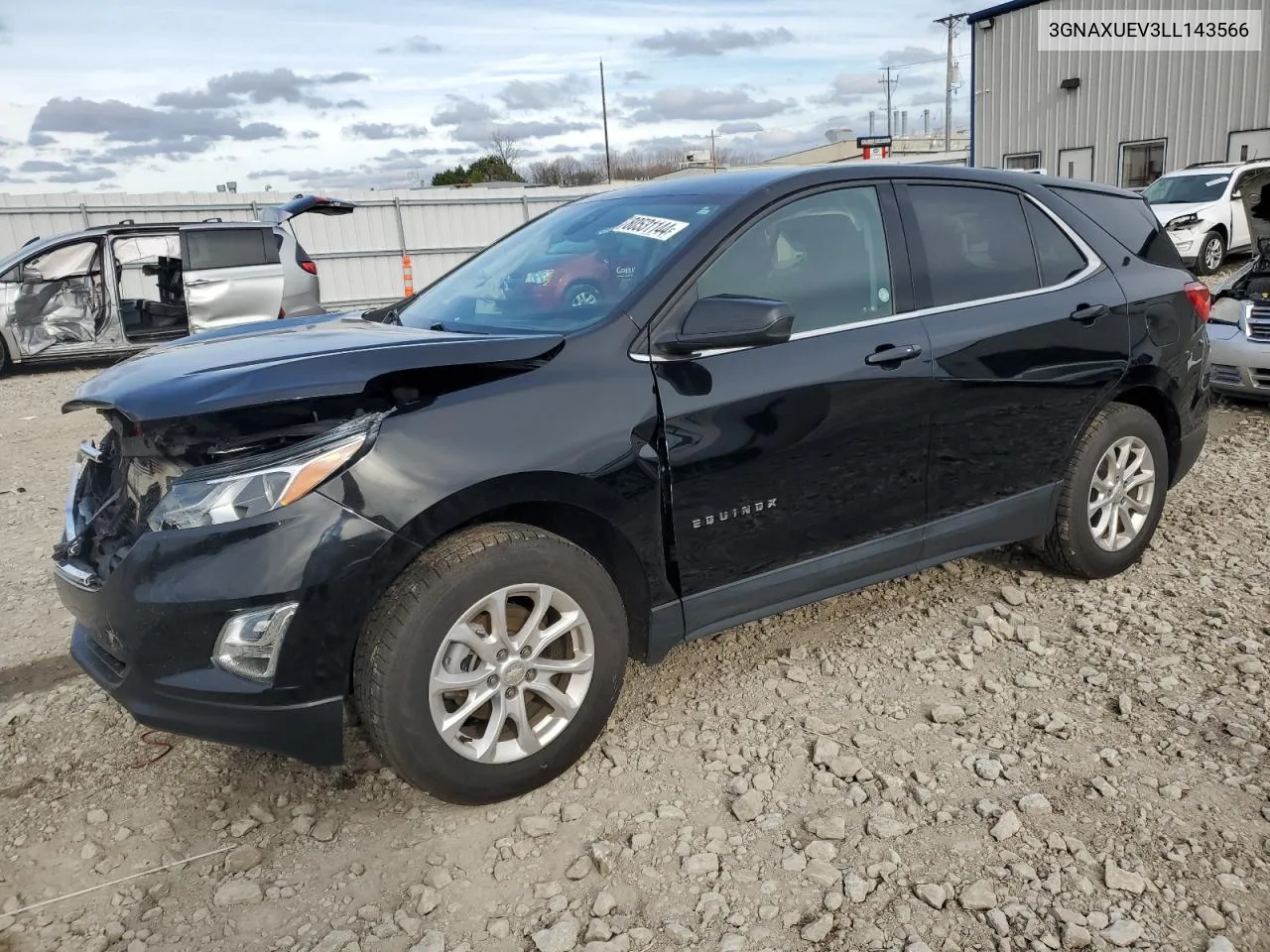 2020 Chevrolet Equinox Lt VIN: 3GNAXUEV3LL143566 Lot: 80531144