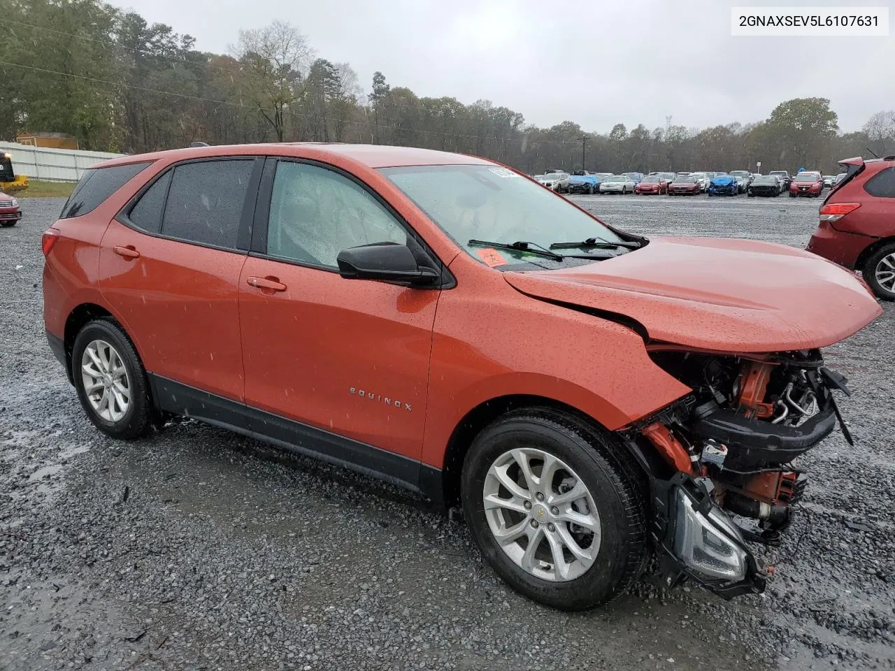 2020 Chevrolet Equinox Ls VIN: 2GNAXSEV5L6107631 Lot: 80673464