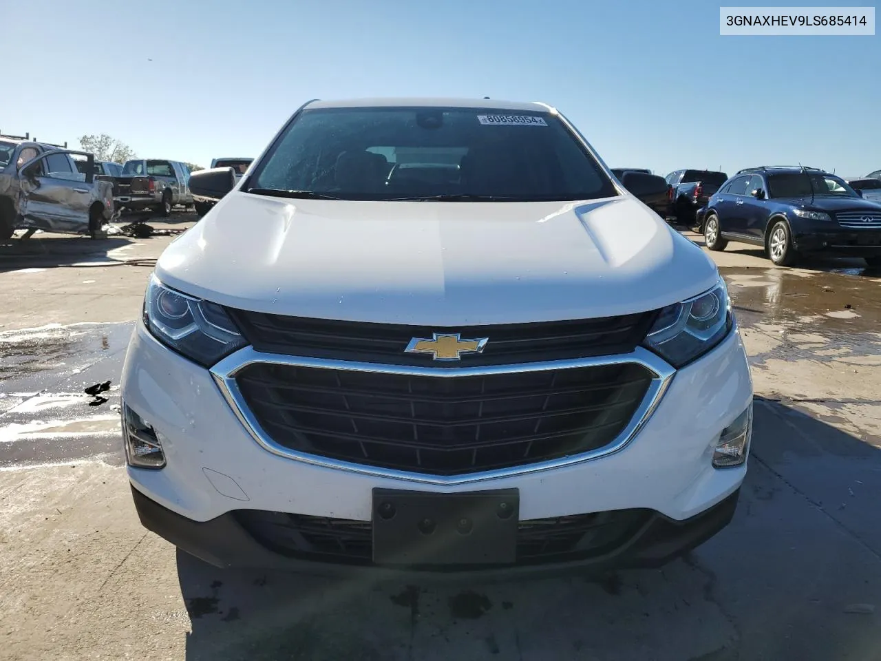 2020 Chevrolet Equinox Ls VIN: 3GNAXHEV9LS685414 Lot: 80858954