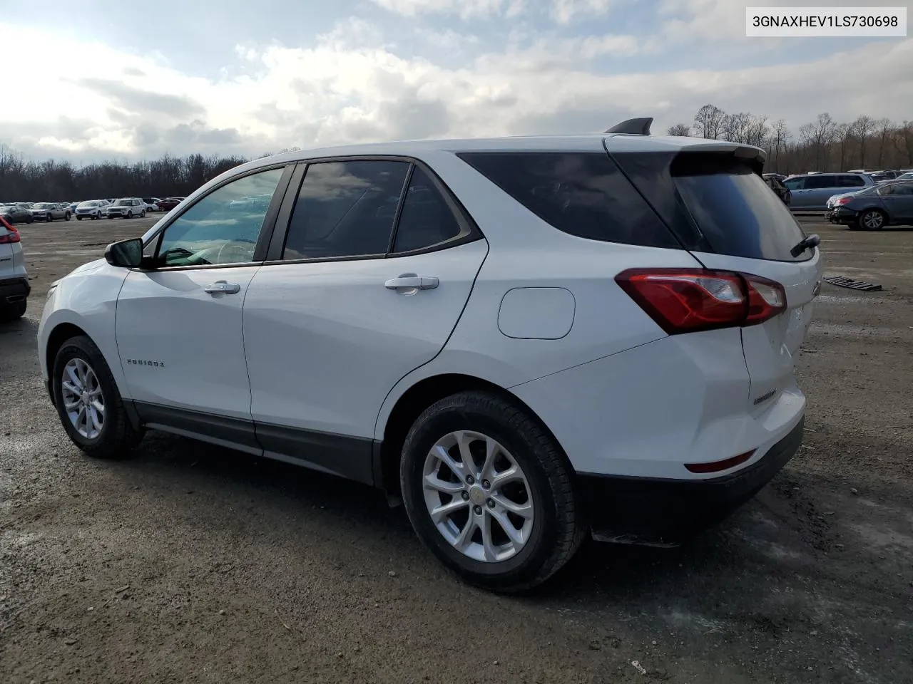 2020 Chevrolet Equinox Ls VIN: 3GNAXHEV1LS730698 Lot: 81290684