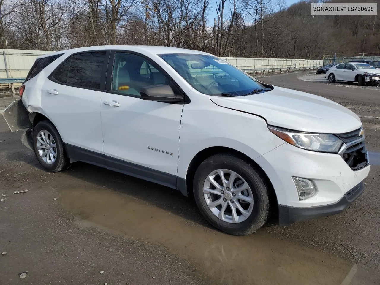 2020 Chevrolet Equinox Ls VIN: 3GNAXHEV1LS730698 Lot: 81290684