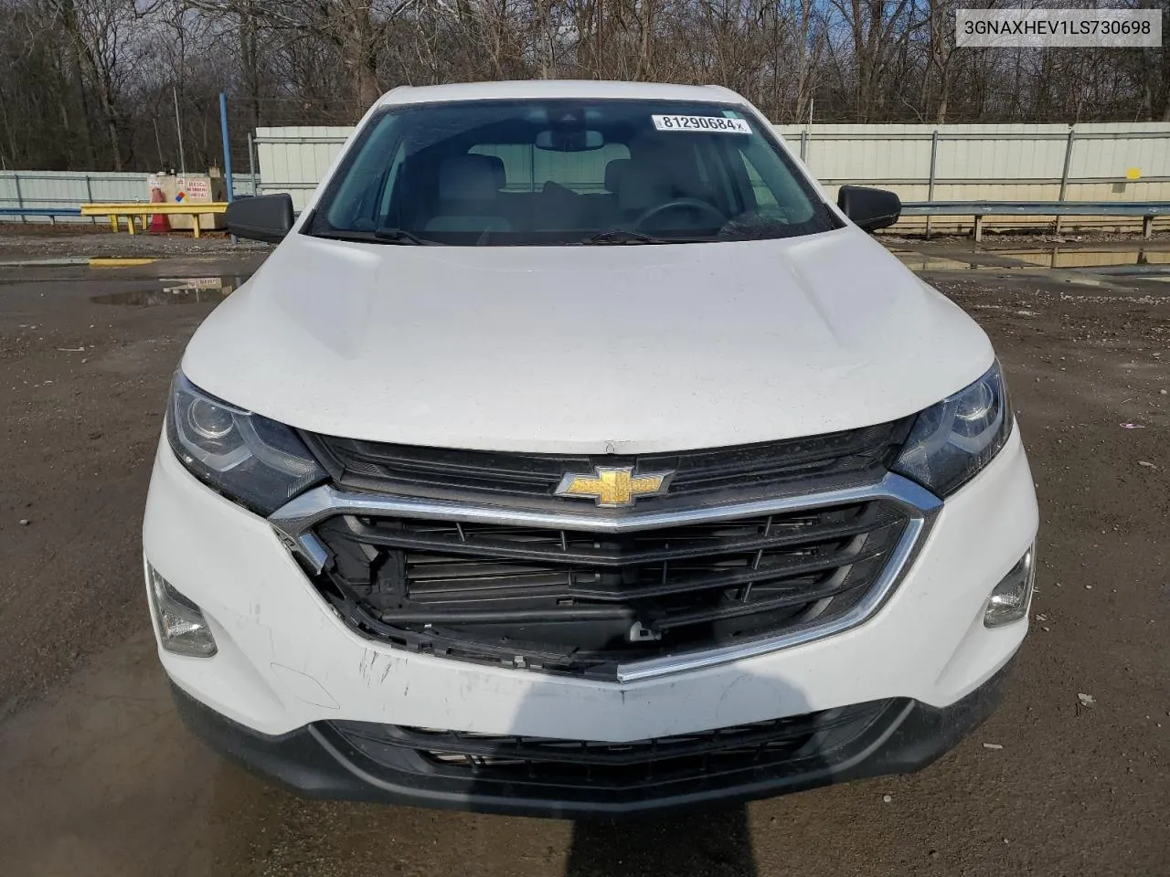 2020 Chevrolet Equinox Ls VIN: 3GNAXHEV1LS730698 Lot: 81290684