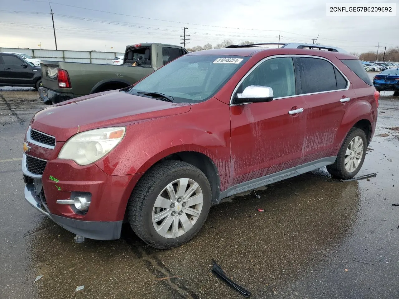 2020 Chevrolet Equinox Ltz VIN: 2CNFLGE57B6209692 Lot: 81849254