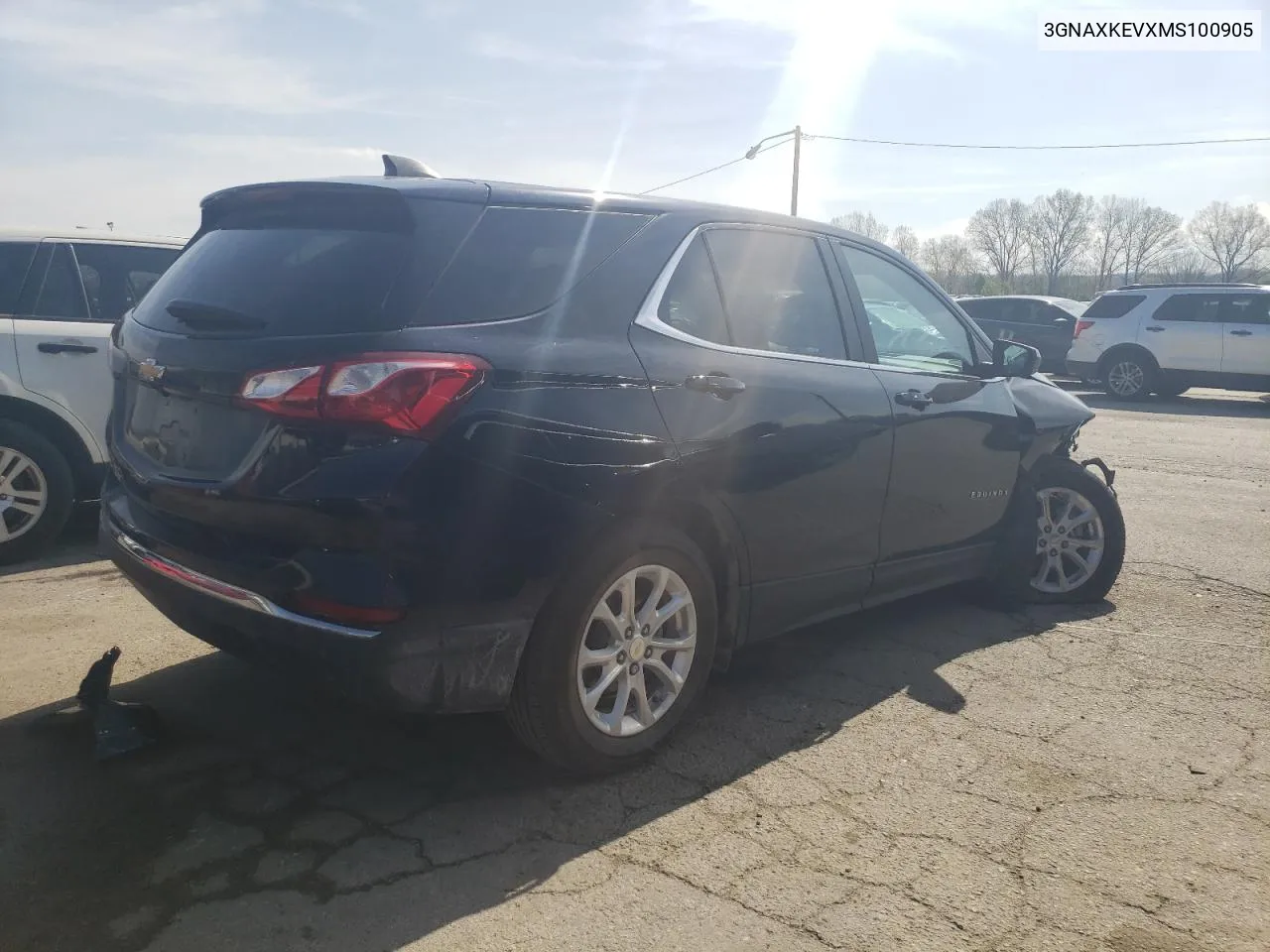 2021 Chevrolet Equinox Lt VIN: 3GNAXKEVXMS100905 Lot: 49887564