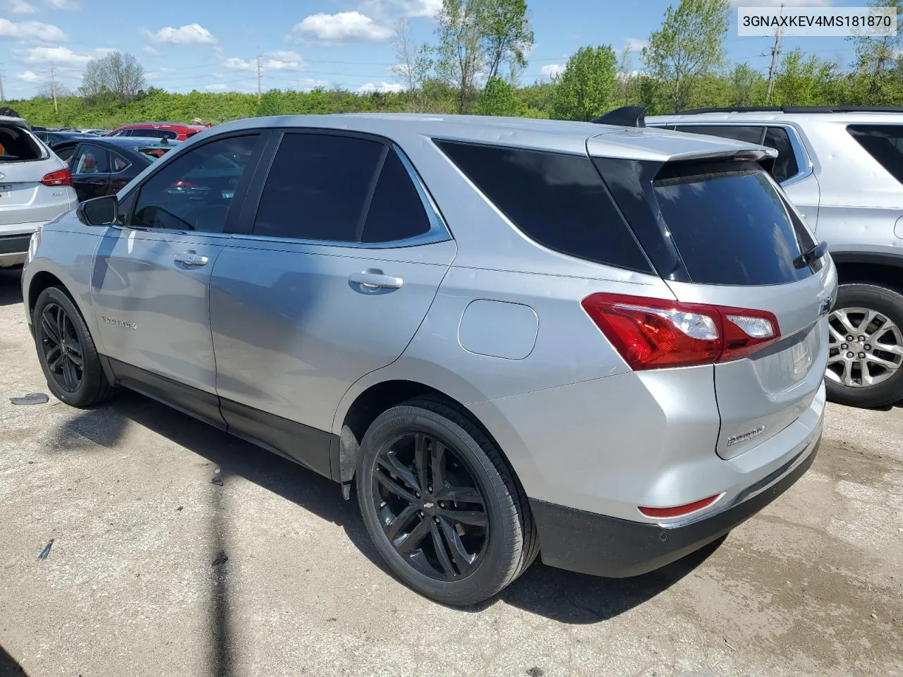 2021 Chevrolet Equinox Lt VIN: 3GNAXKEV4MS181870 Lot: 50811104