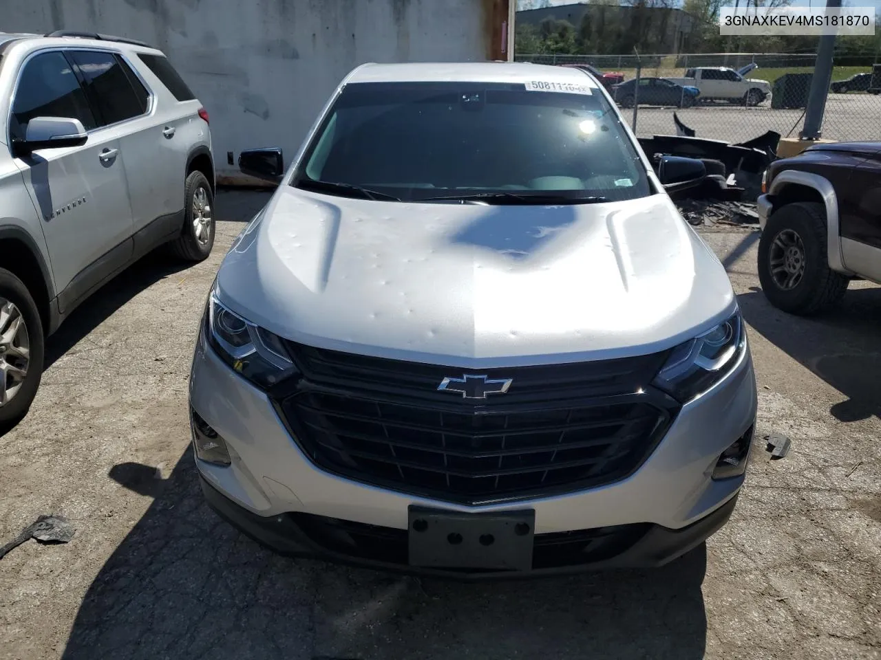 2021 Chevrolet Equinox Lt VIN: 3GNAXKEV4MS181870 Lot: 50811104