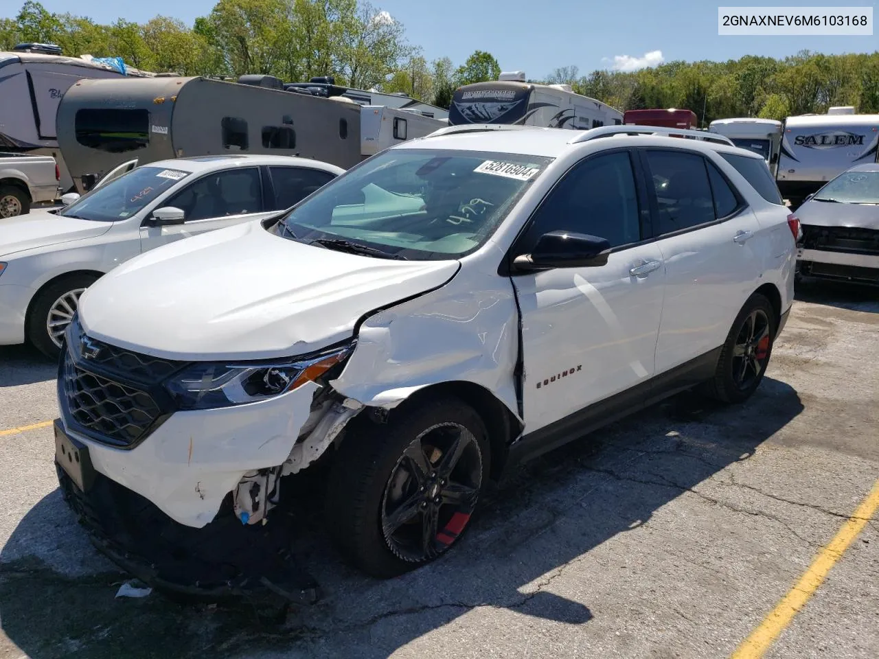 2GNAXNEV6M6103168 2021 Chevrolet Equinox Premier