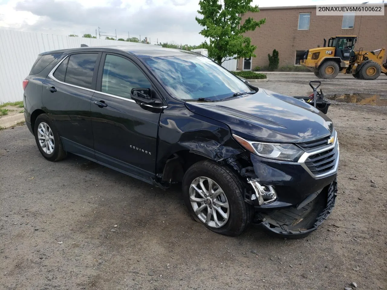 2GNAXUEV6M6100622 2021 Chevrolet Equinox Lt