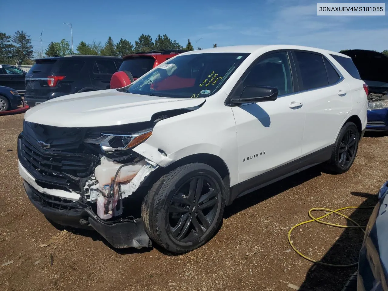 2021 Chevrolet Equinox Lt VIN: 3GNAXUEV4MS181055 Lot: 53520984