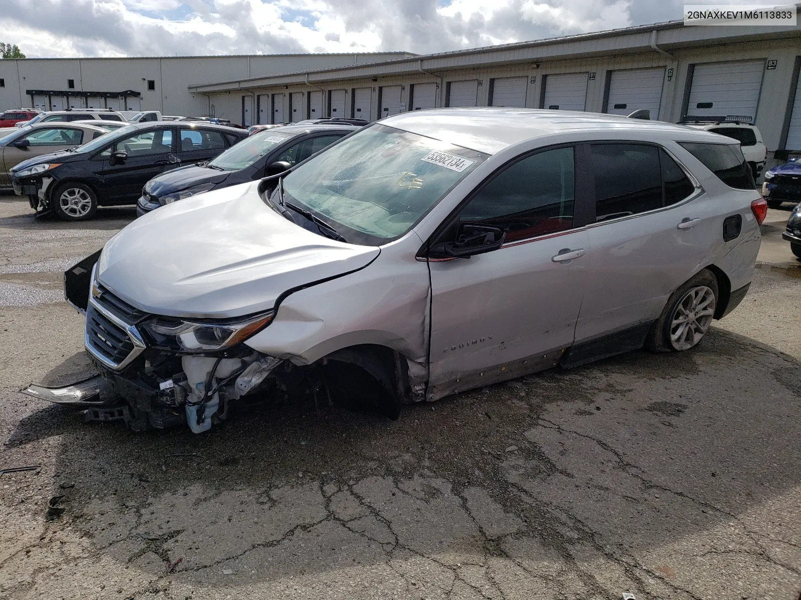 2021 Chevrolet Equinox Lt VIN: 2GNAXKEV1M6113833 Lot: 53562134