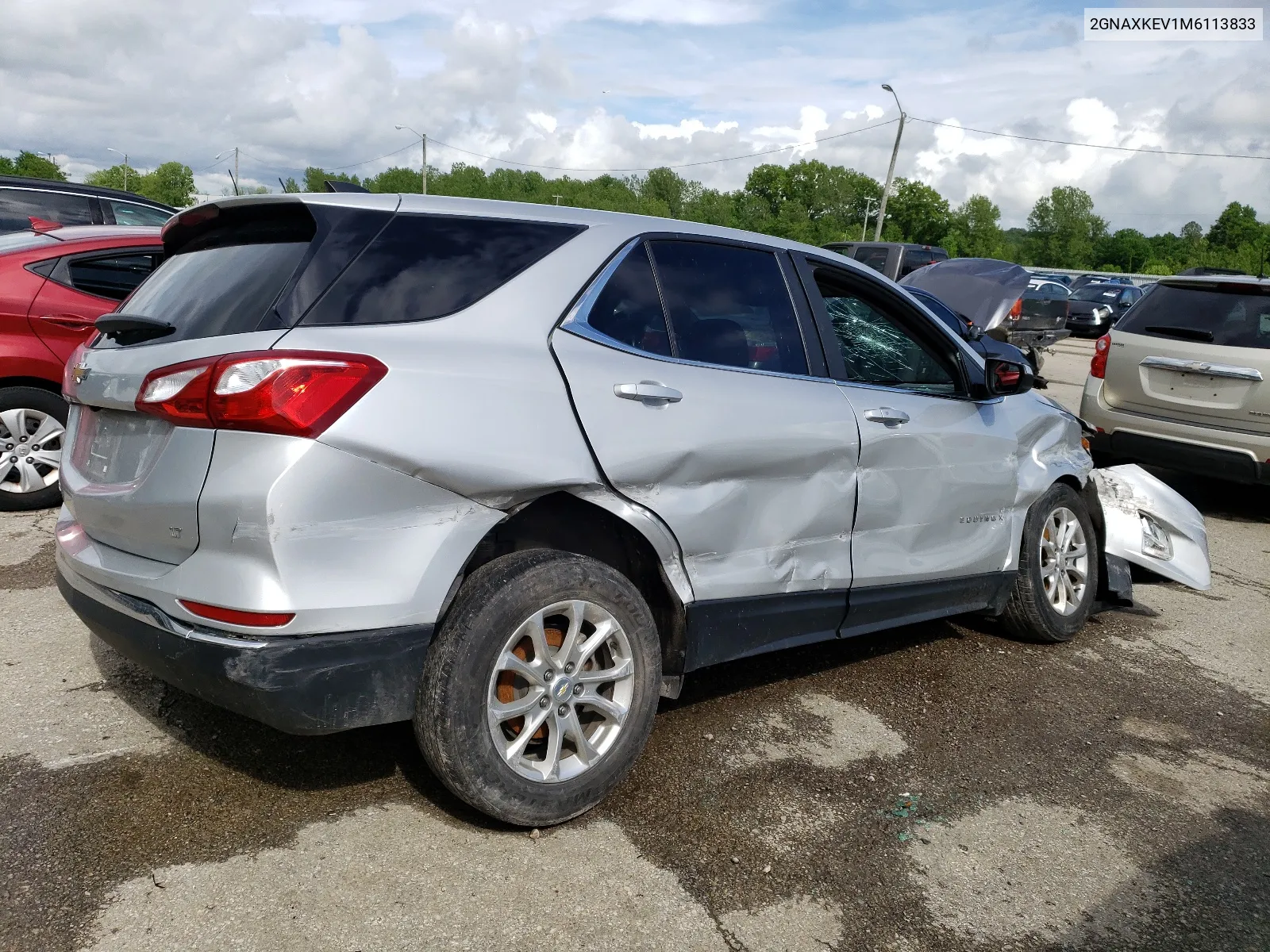 2021 Chevrolet Equinox Lt VIN: 2GNAXKEV1M6113833 Lot: 53562134