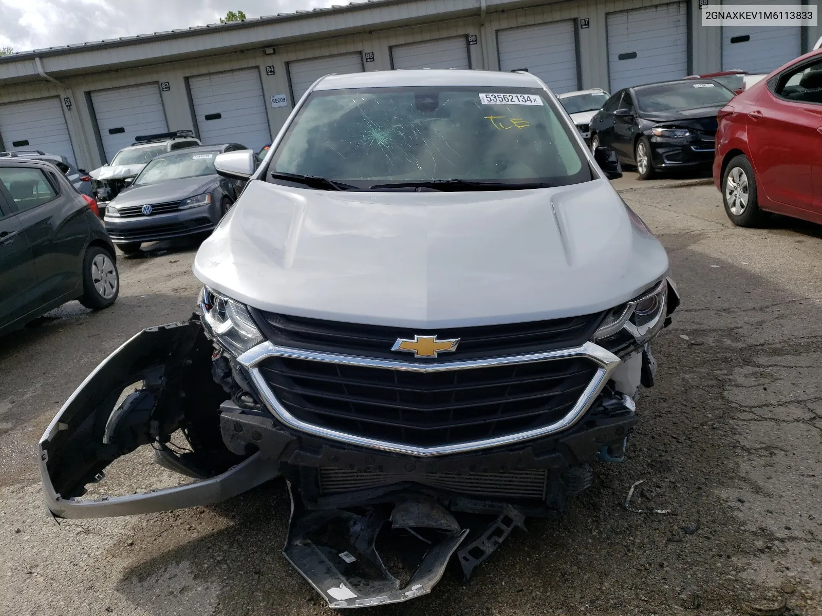 2021 Chevrolet Equinox Lt VIN: 2GNAXKEV1M6113833 Lot: 53562134