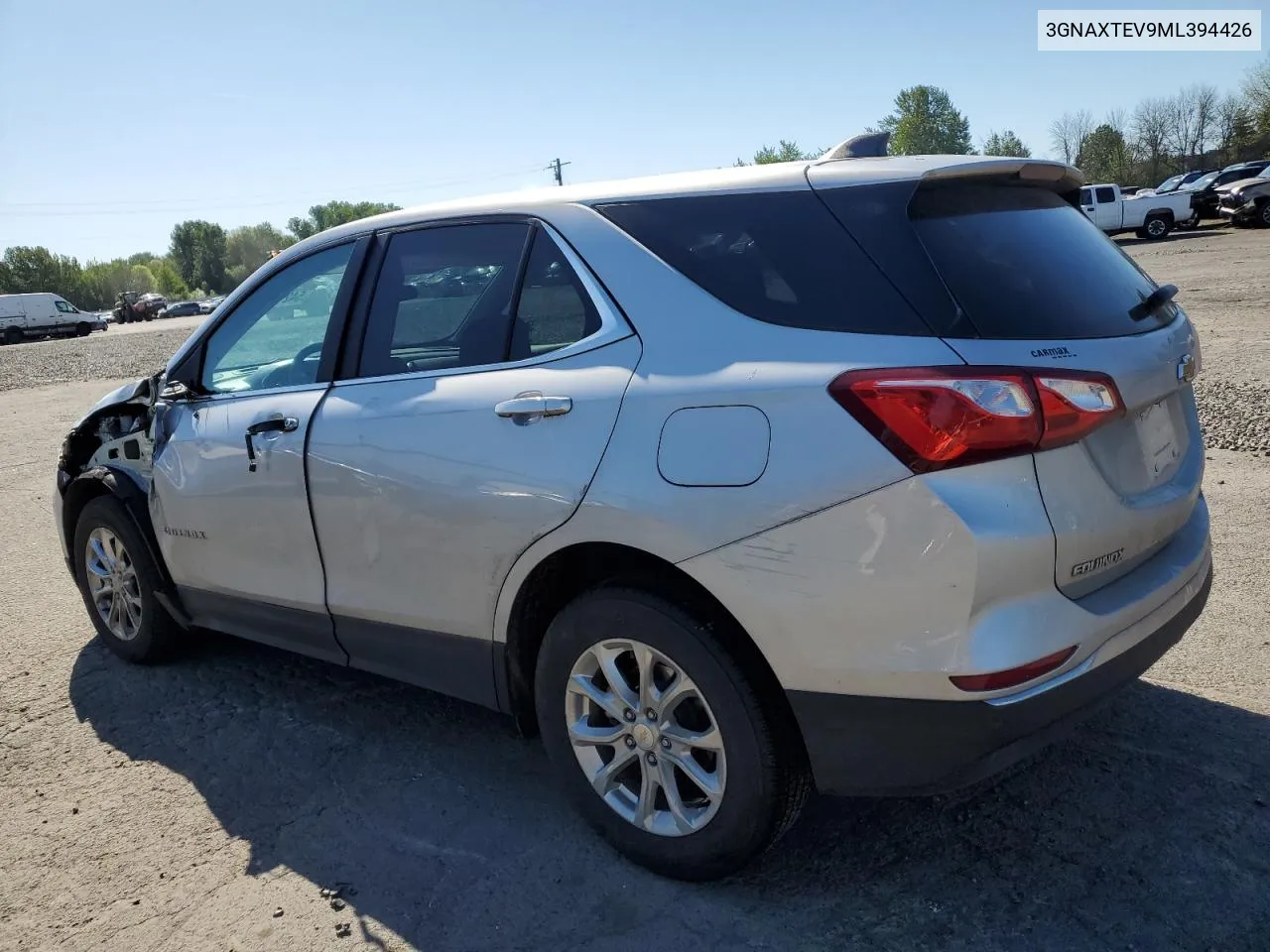 2021 Chevrolet Equinox Lt VIN: 3GNAXTEV9ML394426 Lot: 54216534