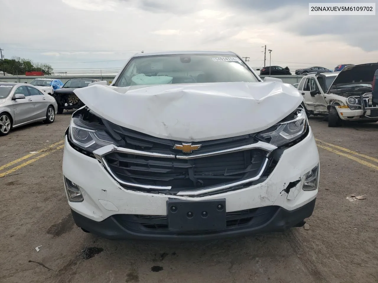 2021 Chevrolet Equinox Lt VIN: 2GNAXUEV5M6109702 Lot: 54914114