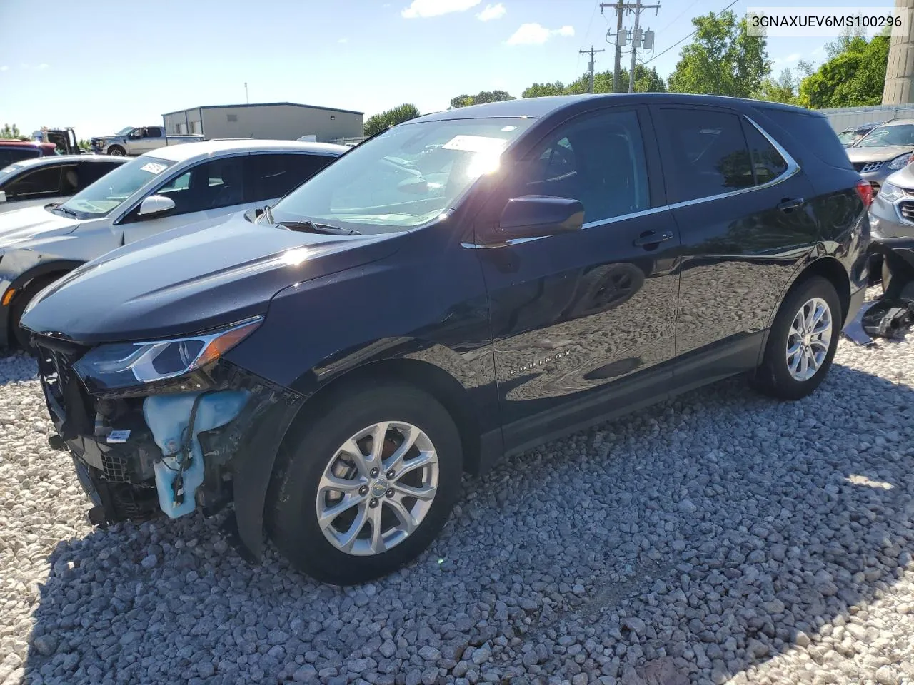 2021 Chevrolet Equinox Lt VIN: 3GNAXUEV6MS100296 Lot: 55548374