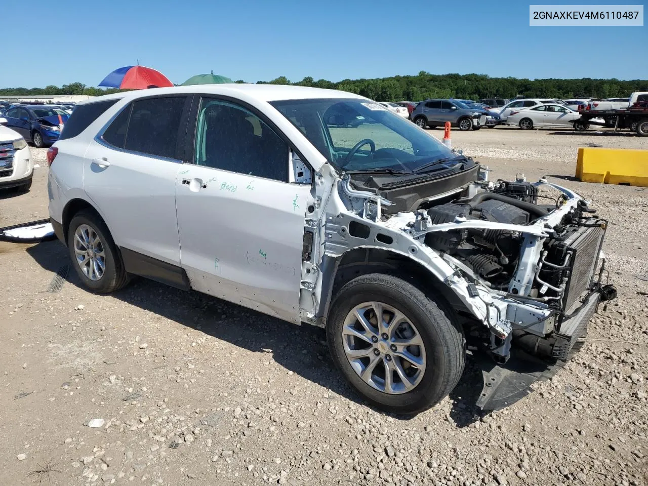 2021 Chevrolet Equinox Lt VIN: 2GNAXKEV4M6110487 Lot: 56516104