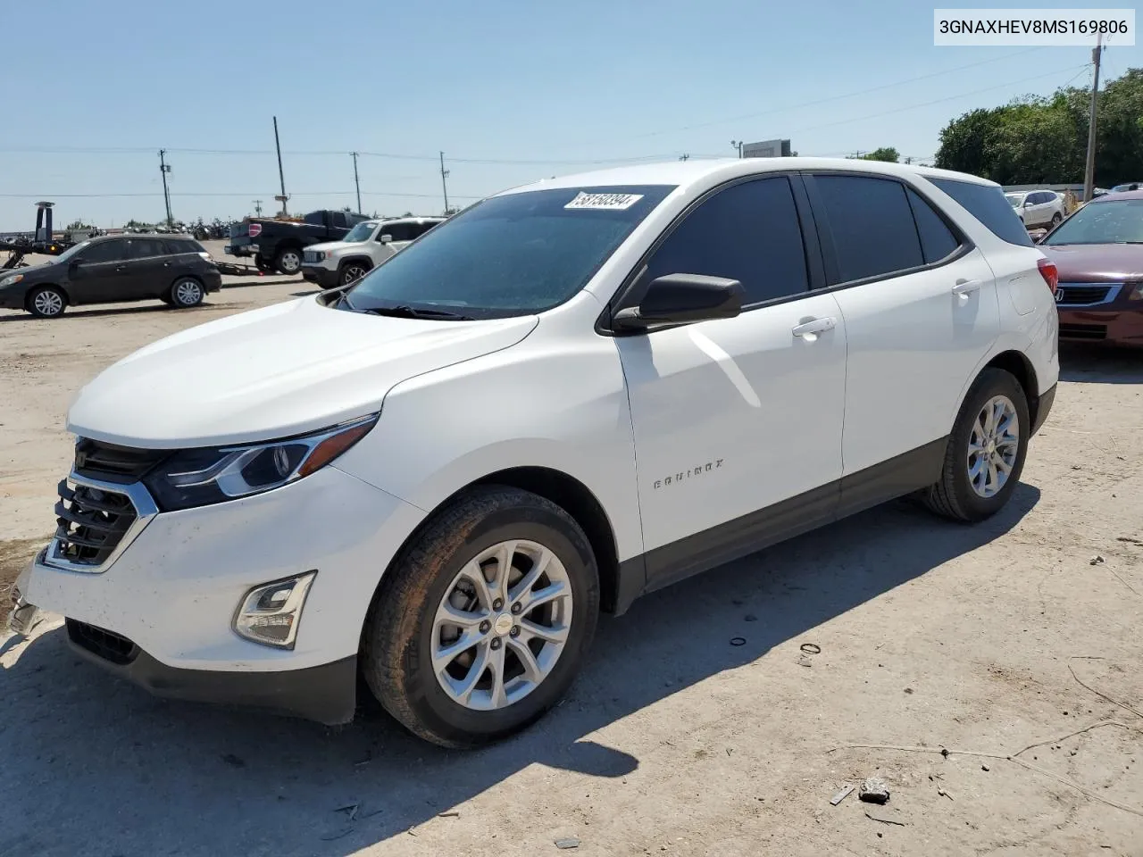 2021 Chevrolet Equinox Ls VIN: 3GNAXHEV8MS169806 Lot: 58150394