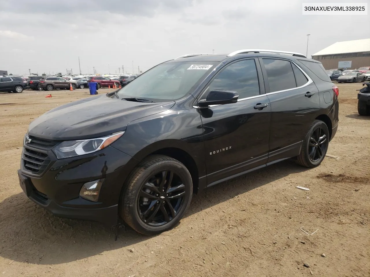 2021 Chevrolet Equinox Lt VIN: 3GNAXUEV3ML338925 Lot: 58724904