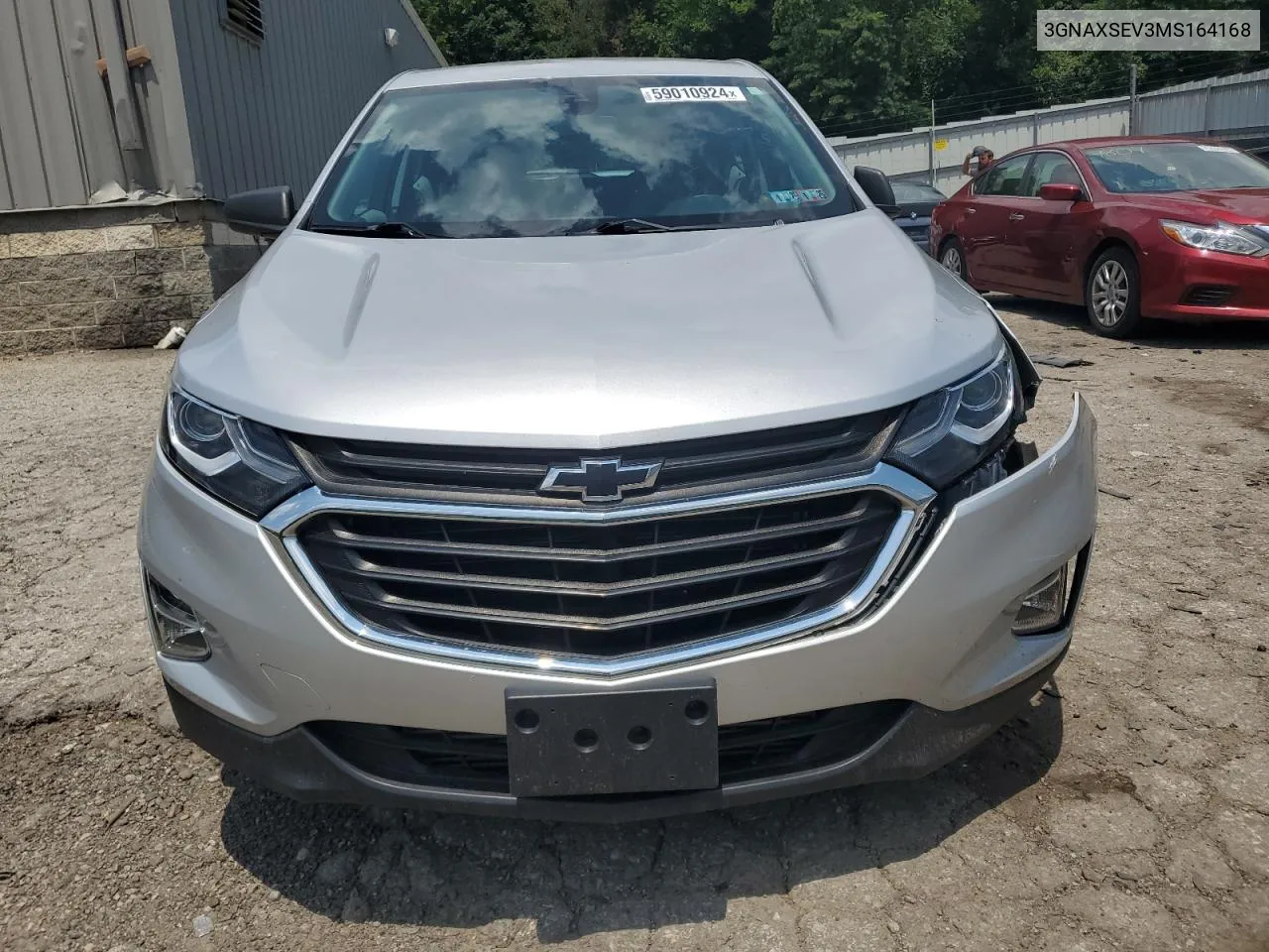 2021 Chevrolet Equinox Ls VIN: 3GNAXSEV3MS164168 Lot: 59010924