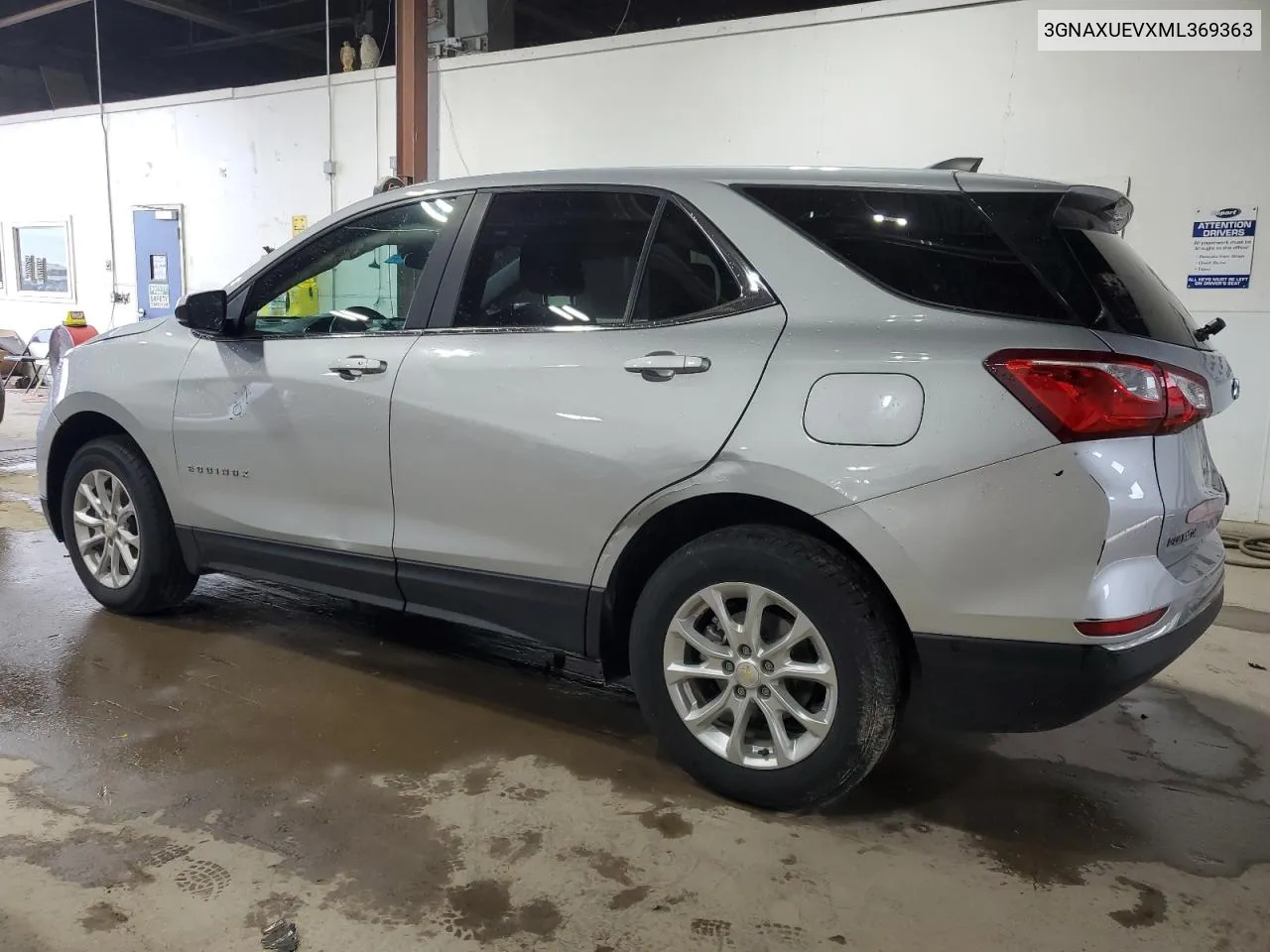 2021 Chevrolet Equinox Lt VIN: 3GNAXUEVXML369363 Lot: 59357464