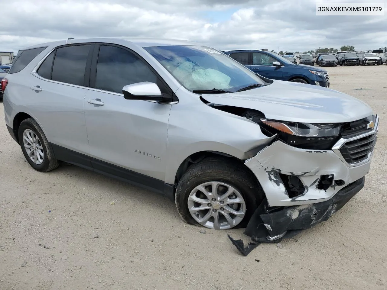 2021 Chevrolet Equinox Lt VIN: 3GNAXKEVXMS101729 Lot: 60824184