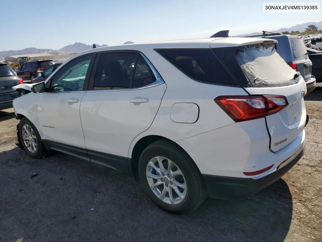 2021 Chevrolet Equinox Lt VIN: 3GNAXJEV4MS139385 Lot: 60912064