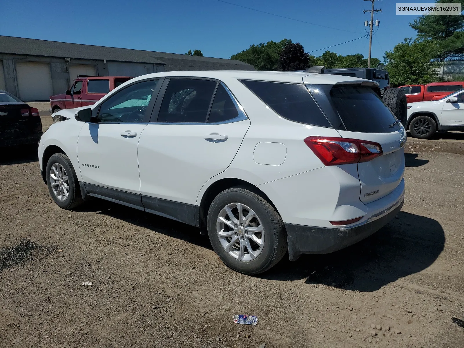 2021 Chevrolet Equinox Lt VIN: 3GNAXUEV8MS162931 Lot: 61003434