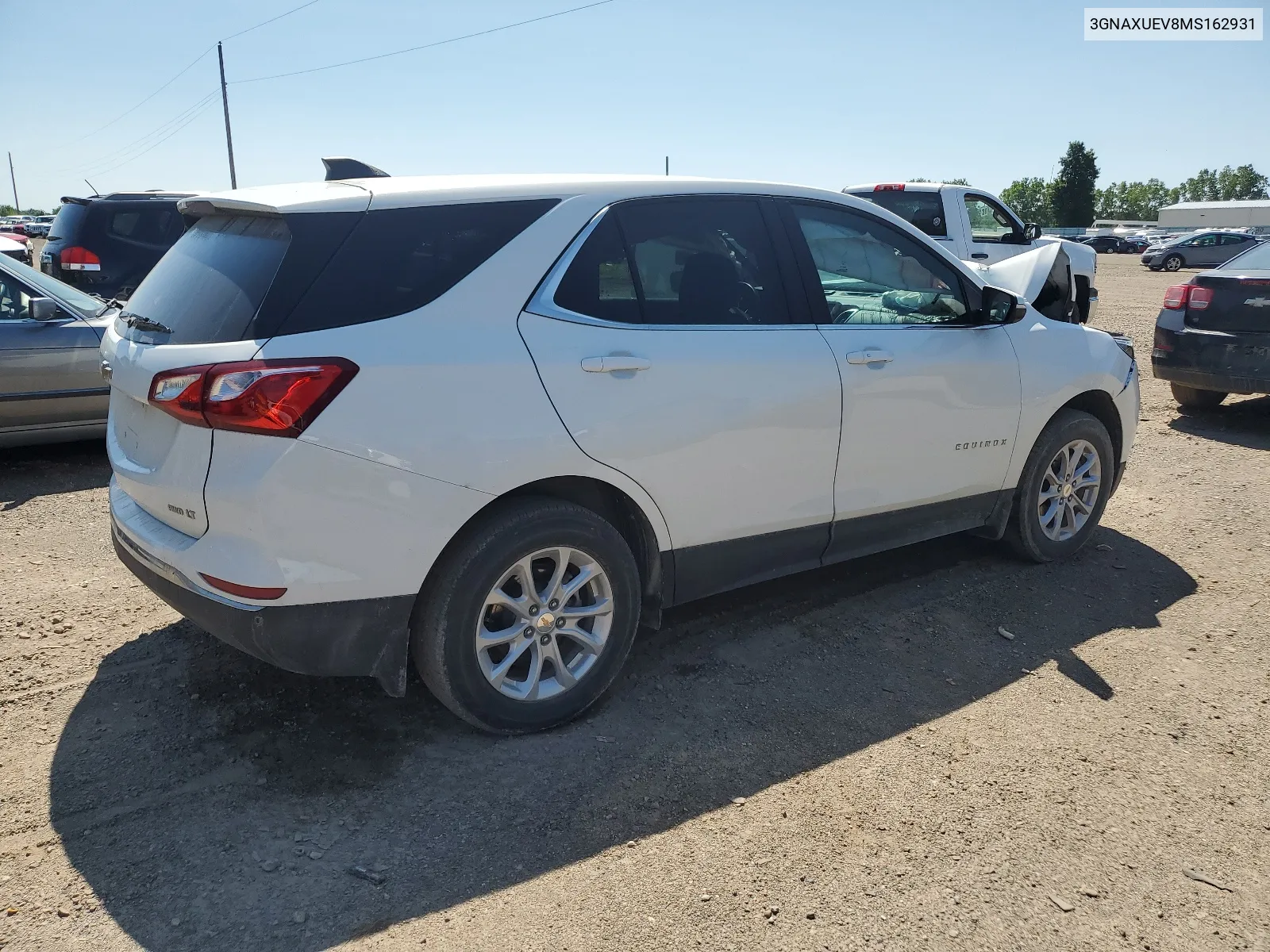 2021 Chevrolet Equinox Lt VIN: 3GNAXUEV8MS162931 Lot: 61003434